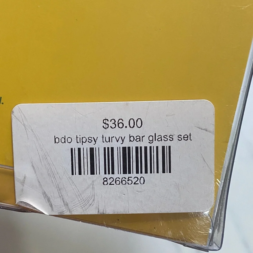 ban.do Green & Pink Tipsy Turney Bar Glasses Set of 2